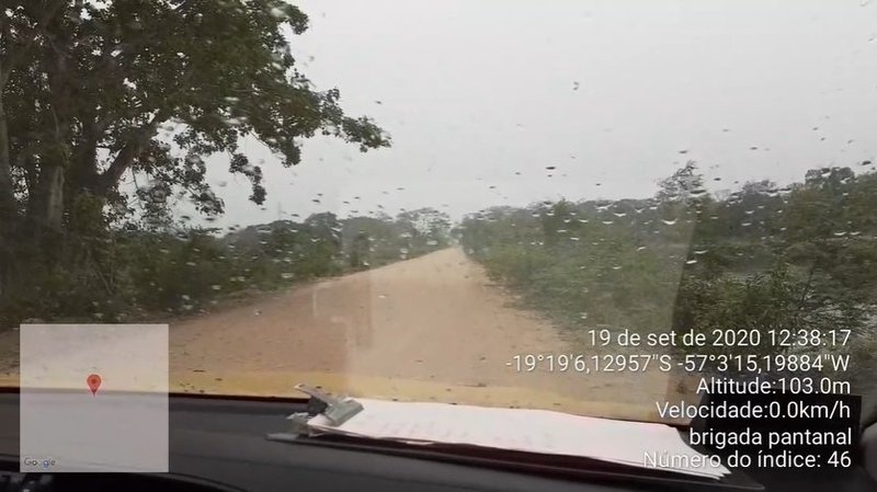 chuva rápida dá um alívio nos combates aos incêndios no Pantanal